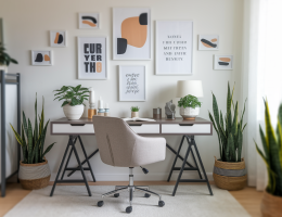 Comment aménager un espace de travail inspirant avec des éléments de décoration ?